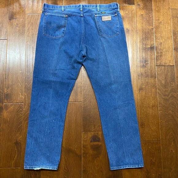 Wrangler Vintage Western Classic Straight USA Denim Blue Jeans Men's 44 x 32 - Picture 5 of 10
